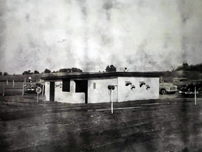 Coldwater Drive-In Theatre - Coldwater Drive-In Projection Concession Bldg Al Johnson 1949 